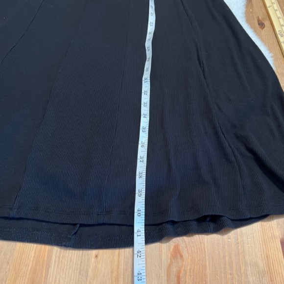 Lane Bryant Womens Black Rayon Spandex Blend Short Sleeve Midi Dress Size 14/16 - Picture 9 of 14